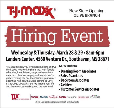 Job type. . Tj maxx employment opportunities